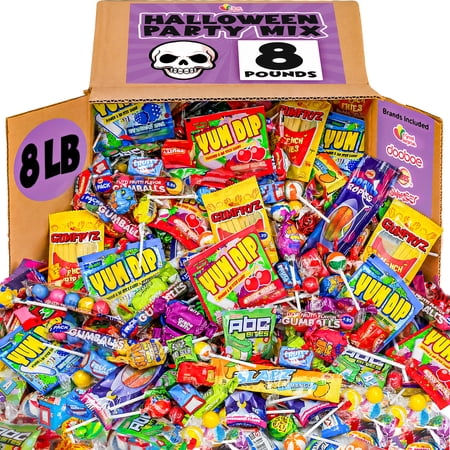 A Great Surprise Assorted Candy Mix, 8 lb Bulk Individually Wrapped Candy Variety Pack for Halloween , Piñatas, Goodie Bags, Candy Bowls & Party Favors