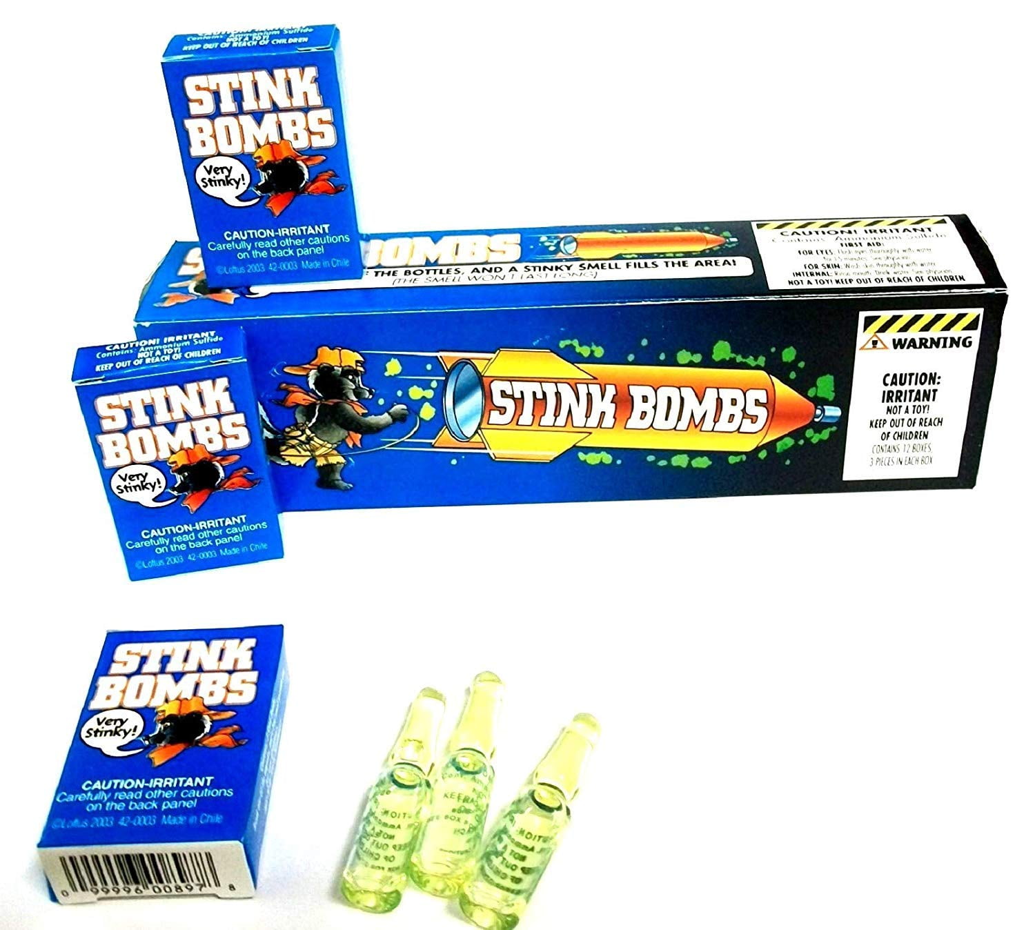 Stink Bombs Now From Chile General Jokes Unisex Dozen Stink Bombs Now From Chile General Jokes Unisex Dozen