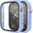 thumbnail image 1 of Bulk Cases Compatible with Apple Watch Series 6/SE/Series 5/Series 4 40mm with Built in Tempered Glass Screen Protector, Overall Protective Hard PC Case Ultra-Thin Cover Baby Blue 10 Pack, 1 of 1