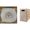 thumbnail image 1 of Bulk Cat5e Gray Ethernet Cable, Stranded, UTP (Unshielded Twisted Pair), Pullbox, 1000 foot, 1 of 6