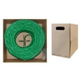 thumbnail image 1 of Bulk Cat5e Green Ethernet Cable, Solid, UTP (Unshielded Twisted Pair), Pullbox, 1000 foot, 1 of 7