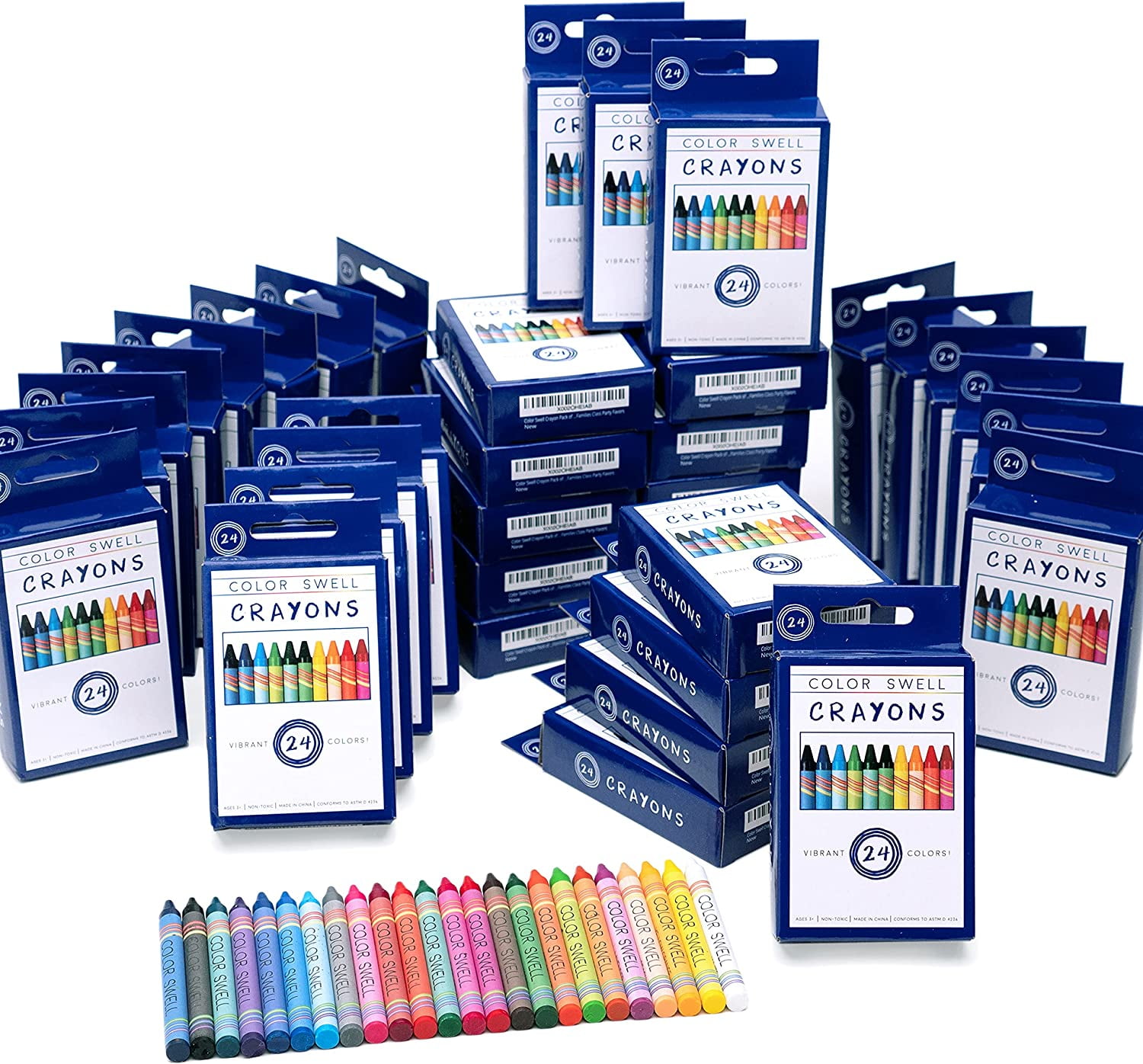 Bulk Crayon Packs 36 Boxes Of 24 Vibrant Colored Durable Bulk Crayons