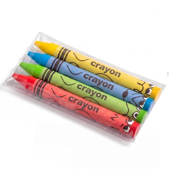 Bulk Crayons 100 Pack (25 Sets of 4) - Individually Wrapped Crayons Party Favors for Kids, Restaurants, Classrooms, Birthday Goodie Bags, School Supplies, Travel, Toddler Coloring Fun, Non-Toxic Wax