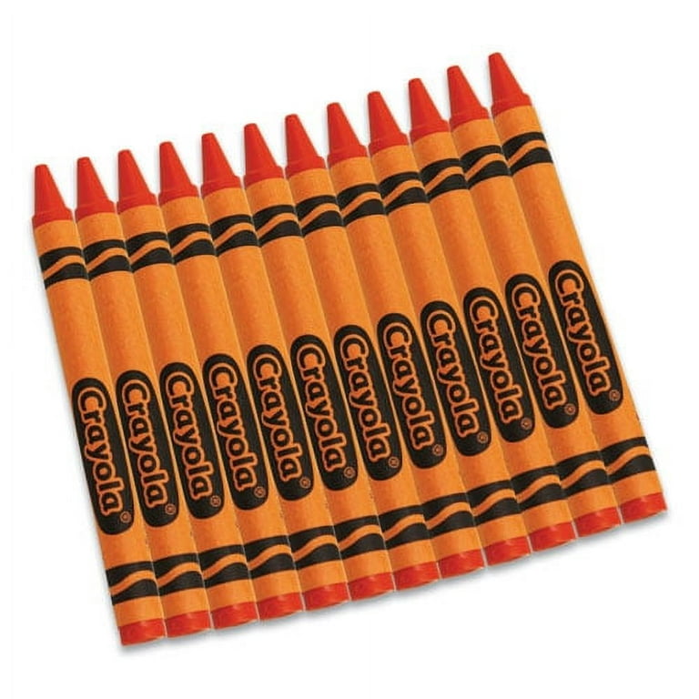 Bulk Crayons, Orange, 12/box  Bundle of 10 Boxes 