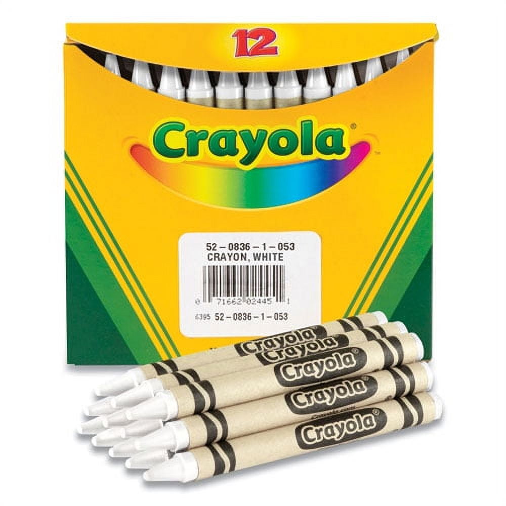 Bulk Crayons, White, 12/Box Bulk Crayons, White, 12/Box