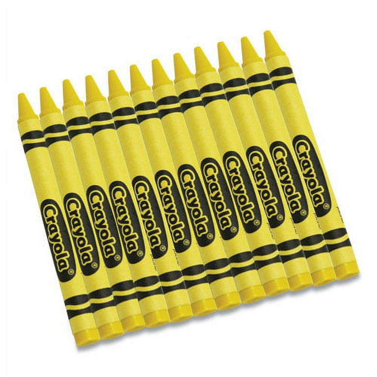 Bulk Crayons, Yellow, 12/box | Bundle of 2 Boxes