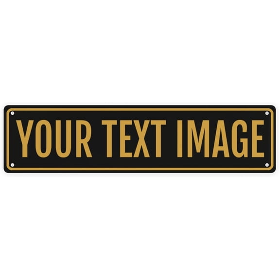 Bulk Custom Metal Street Sign for Business Office Home Delivery Road Use 4 x 16 Inch Outdoor Personalized Sign