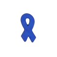 thumbnail image 1 of Bulk Dark Blue Ribbon Silicone Pins (50 Pins), 1 of 3