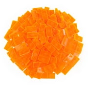 Bulk Dominoes - Clear Orange - 100pcs