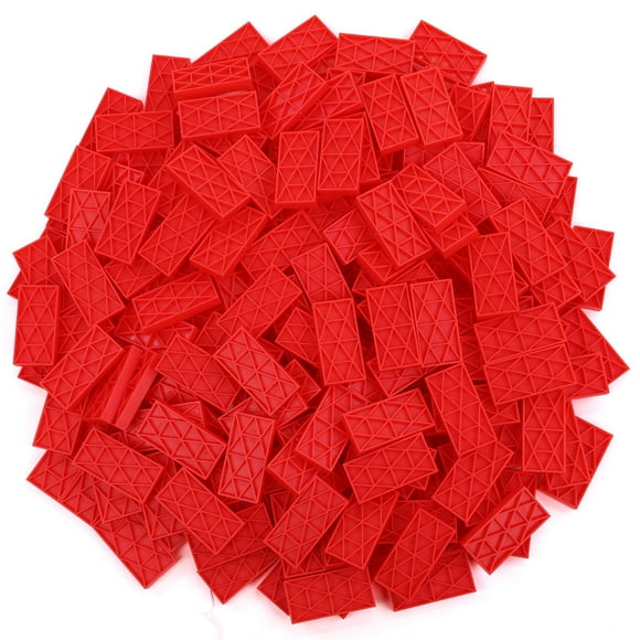 Bulk Dominoes - Kinetic Dominoes - Red - 100pcs