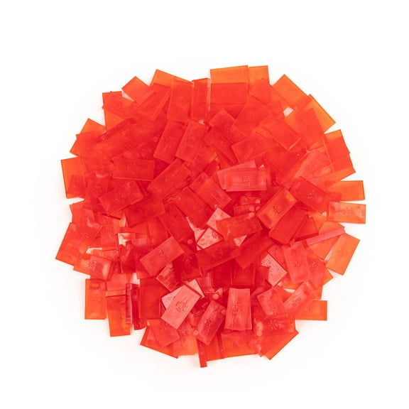 Bulk Dominoes - Mini Clear Red - 100pcs