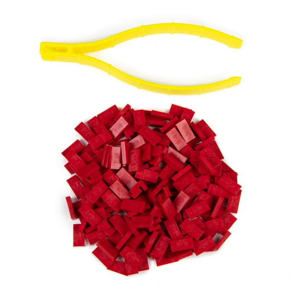 Bulk Dominoes - Mini Micro Dominoes - Brick Red - 100pcs