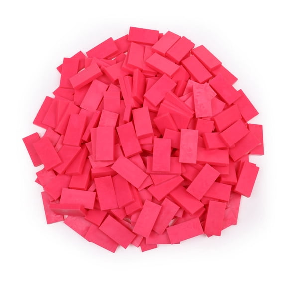 Bulk Dominoes - Neon Pink - 100pcs