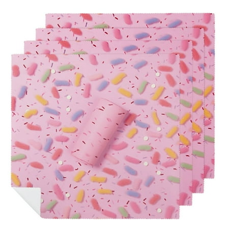 Bulk Donut Sprinkles Napkins Disposable, Sweet Treats Cupcake Party Supplies