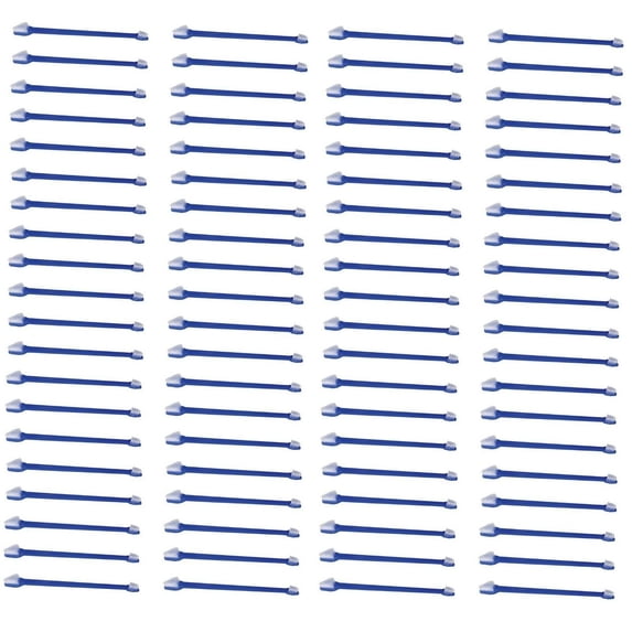 Bulk Dual End Dog & Cat Toothbrushes Pet Oral Health Select Color & Quantity (Blue - 100 Pack)