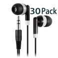 thumbnail image 1 of Bulk Earbuds 30 Pack Keewonda Wholesale in-Ear Headphones Wired Earphones for School Students Classroom, 1 of 7