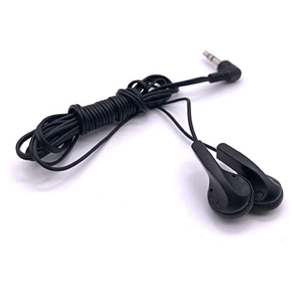 Bulk Earphones Earbuds Headphones Wholesale Lot Inexpensive Disposable Replacement for Kids Individually Bagged for School Classroom Students (500 Pack, Black)