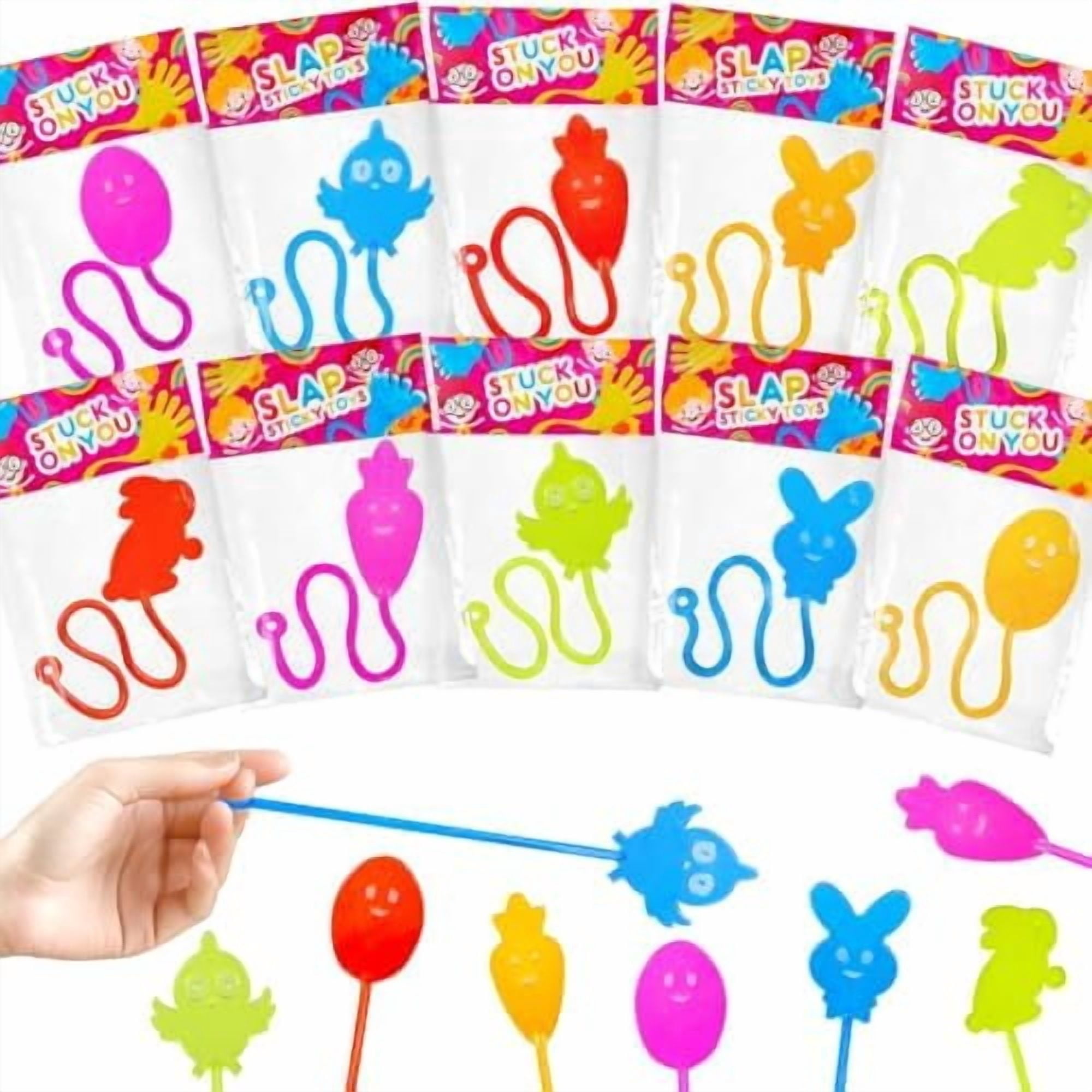 Bulk Easter Party Favors Goodie Bags Stuffers for Kids,200 Pack Sticky Hands Toys Gifts Bulk for Toddler Easter Basket,Non Candy Easter Egg Gift Bag Pinata Fillers