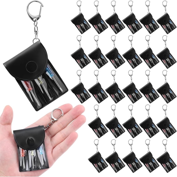 Bulk Fathers Day Dad Gifts, 30 Pcs Mini Screwdriver Keychain Set, Easter Basket Stuffers, Party Favors Prizes for Adults, Bulk Stocking Stuffers Mini Small Gifts for Men Adults