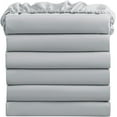 thumbnail image 1 of Bulk Fitted Sheets Pack of 12 Piece, Light Grey Fitted Bed Sheets 36" X 84" X 10" Inch Deep Pocket, Soft 400 Thread Count & 100% Cotton Standard Classic Sheets for Hospital Use/Homes/Hotels Purpose., 1 of 4