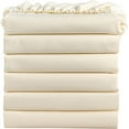 thumbnail image 1 of Bulk Fitted Sheets Pack of 18 Piece, Ivory Fitted Bed Sheets 54" X 80" X 10" Inch Deep Pocket, Soft 400 Thread Count & 100% Cotton Full-XL Classic Sheets for Hospital Use/Homes/Hotels Purpose., 1 of 4