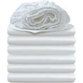 thumbnail image 1 of Bulk Fitted Sheets Pack of 4 Piece, White Fitted Bed Sheets 54" X 75" X 14" Inch Deep Pocket, Soft 400 Thread Count & 100% Cotton Full Classic Sheets for Hospital Use/Homes/Hotels Purpose., 1 of 6