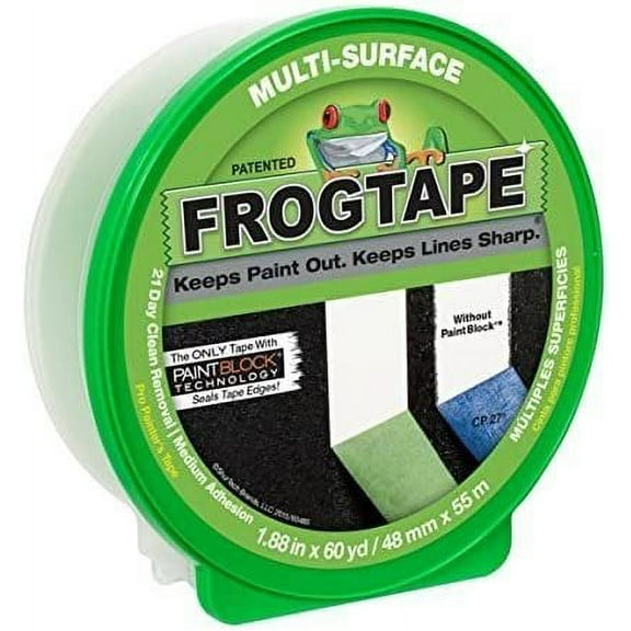 Bulk Frog Tape, Green Multisurface Masking Tape, 1.88"x60yd: Duck Brand 1358464 96 Masking Tape Rolls