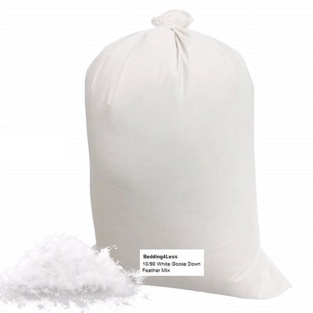 Bulk Goose Down Filling (1/4 lb.) 10/90 100% Natural White Down and Feather Fill Stuffing Comforters, Pillows, Jackets and More Ultra-Plush Hungarian Softness - Dream Solutions USA Brand