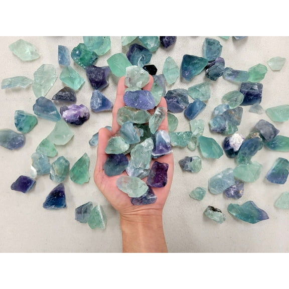 Bulk Green Fluorite Rough Stones Natural Gemstones Crystals for Tumbling Healing