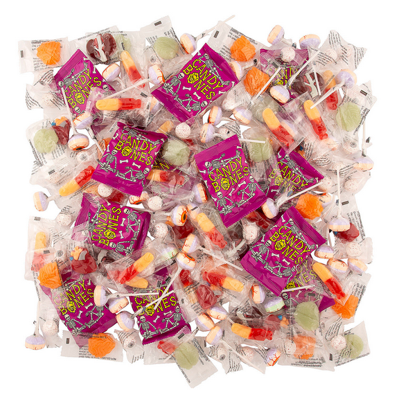 Bulk Halloween Gross Out Candy Assortment 71 oz., 300 Pc. Individually Wrapped Candy Mix for Trick-or-Treat & Parties