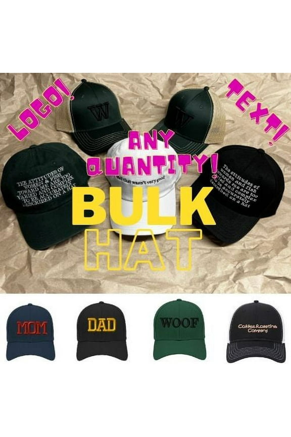 Bulk Hats, Custom Hats, Bulk Trucker Hats, Personalized Trucker Hats, Customized Hats, Custom Trucker Hats, Customized Hat, Custom Logo Hat 10 Hats
