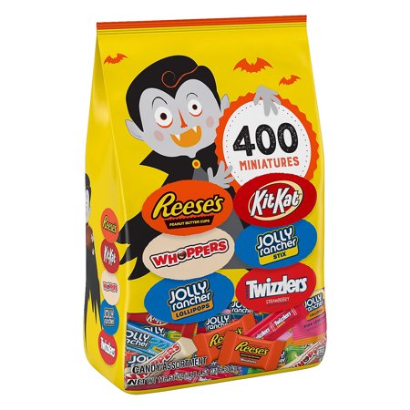 Bulk Hershey’s® Halloween Chocolate & Sweets Snack-Size Candy Assortment, Edibles, Halloween, 355 Pieces