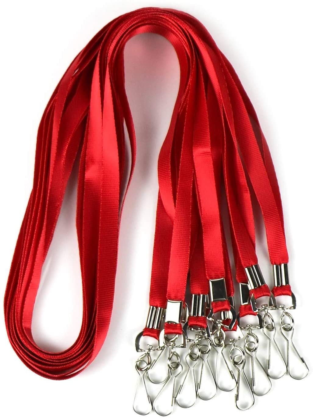  Lanyards with Id Holder Name Badges 50 Pack Waterproof Plastic  Name Tag Badge Id Card and 50 Pack Red Lanyard : Office Products