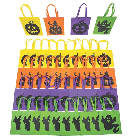 Bulk Large Iconic Halloween Tote Bags, Apparel Accessories, Halloween, 180 Pieces