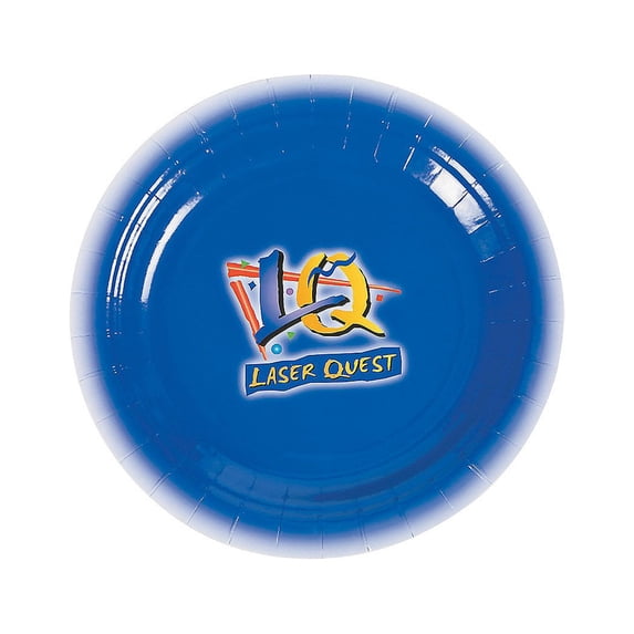 Bulk Laser Tag Party Paper Dessert Plates, Party Supplies, Disposable, 250 Pieces