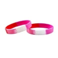 thumbnail image 1 of Bulk Lesbian Flag Gay PRIDE Silicone Bracelets 2 Packs, 1 of 4