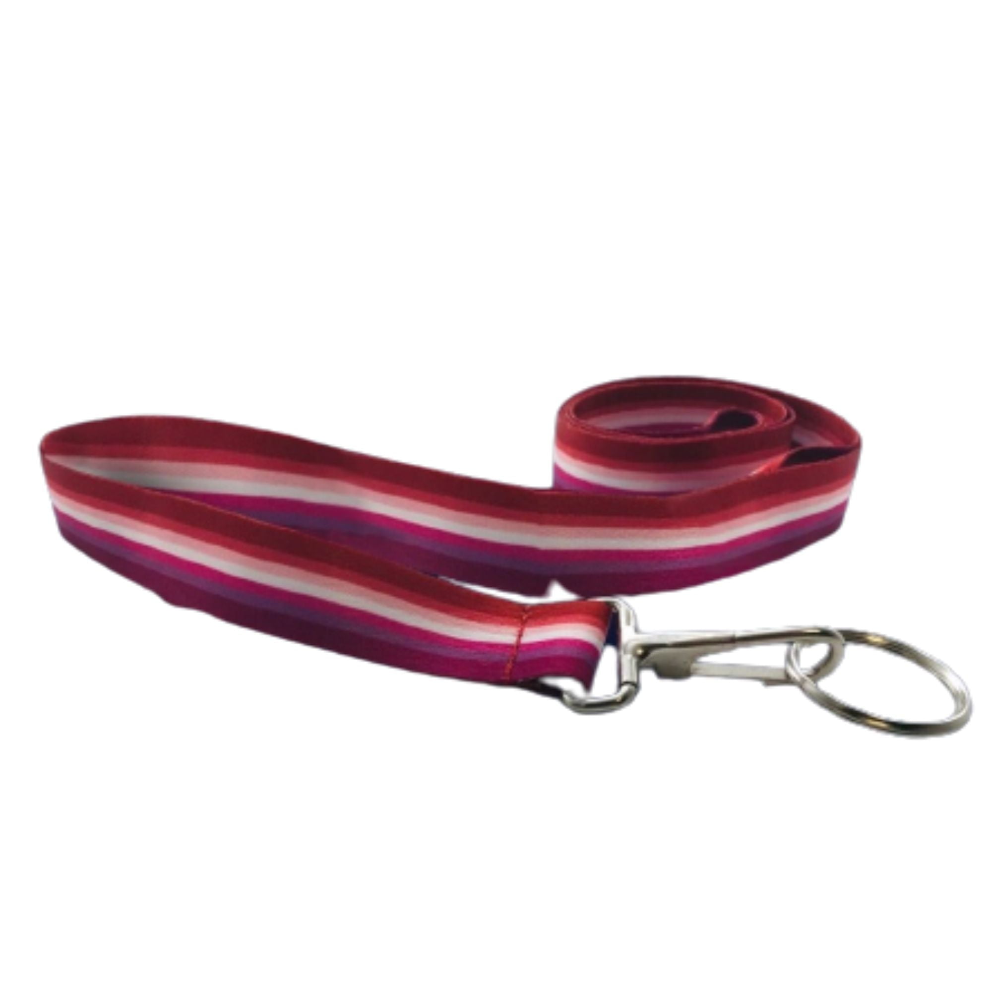 Bulk Lesbian Pride Flag Colored Lanyards (25 Lanyards)