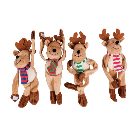 Bulk Long Arm Stuffed Reindeer, Toys, Christmas, 72 Pieces
