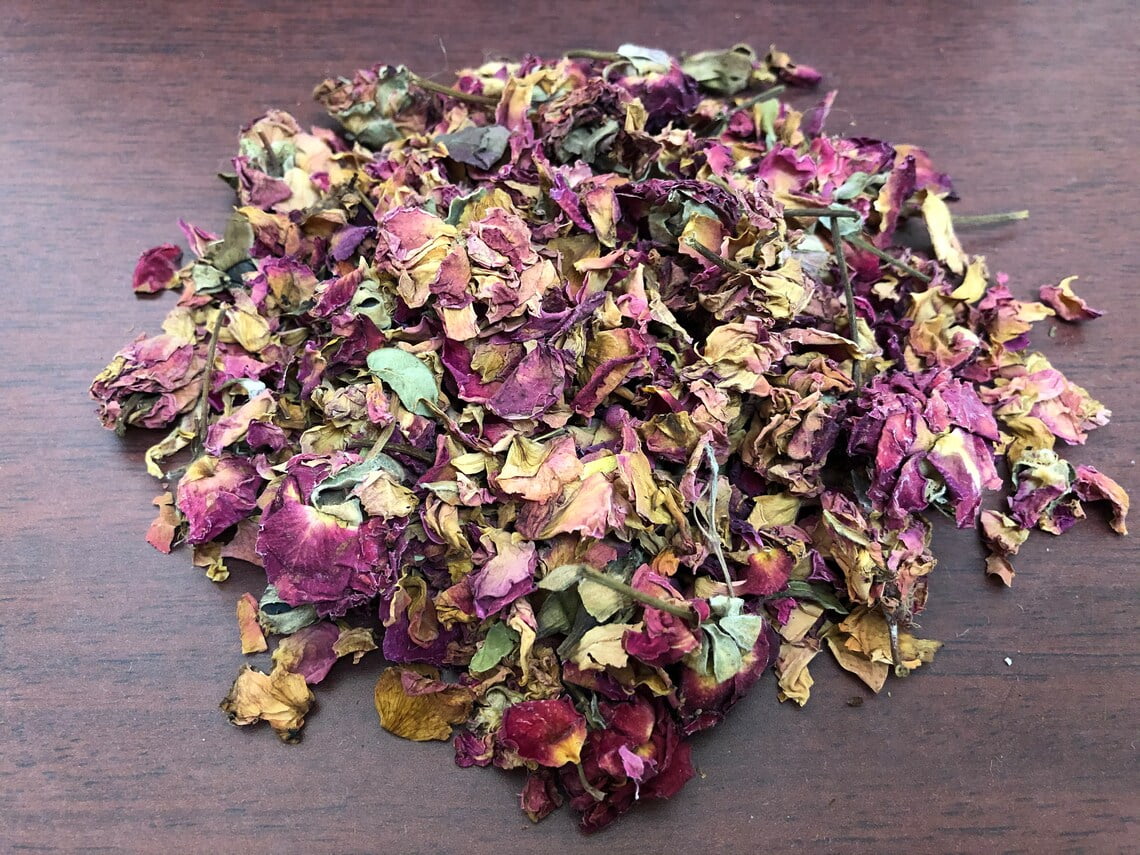 Bulk Loose Dried Red Rose Petals Incense Smudging Spirituality Cleansing 1 lb