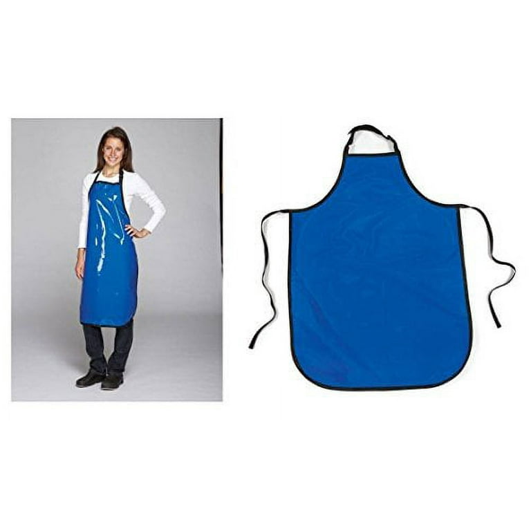 Bulk Lot Blue Value Grooming Salon Aprons Vinyl Water Stain Resistant Fits Most 25 Aprons
