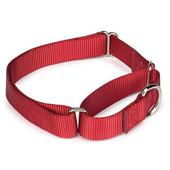 Bulk Lot Martingale Dog Collars at Wholesale Prices Nylon Collar Multi Packs(Red - 14 to 20 Inch 3 Collars)