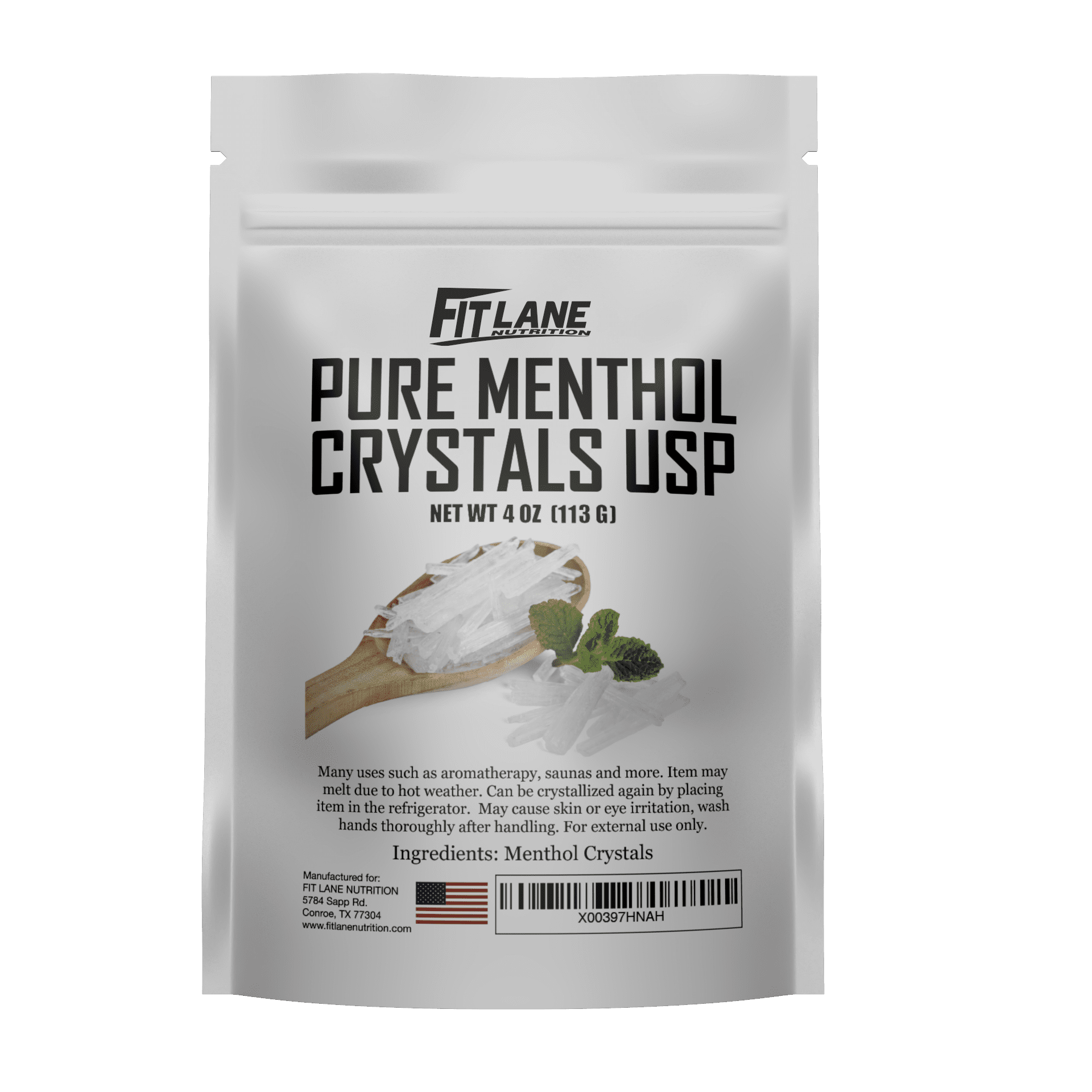 Bulk Menthol Crystals for Aromatherapy and Steam Rooms. Pure and