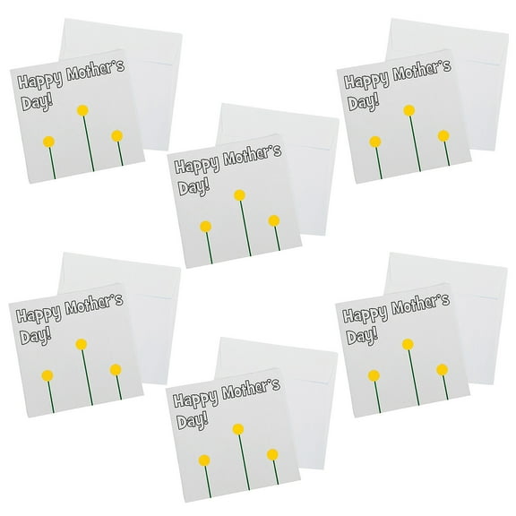 Bulk Mother’s Day Thumbprint Cards Craft Kit Makes 48