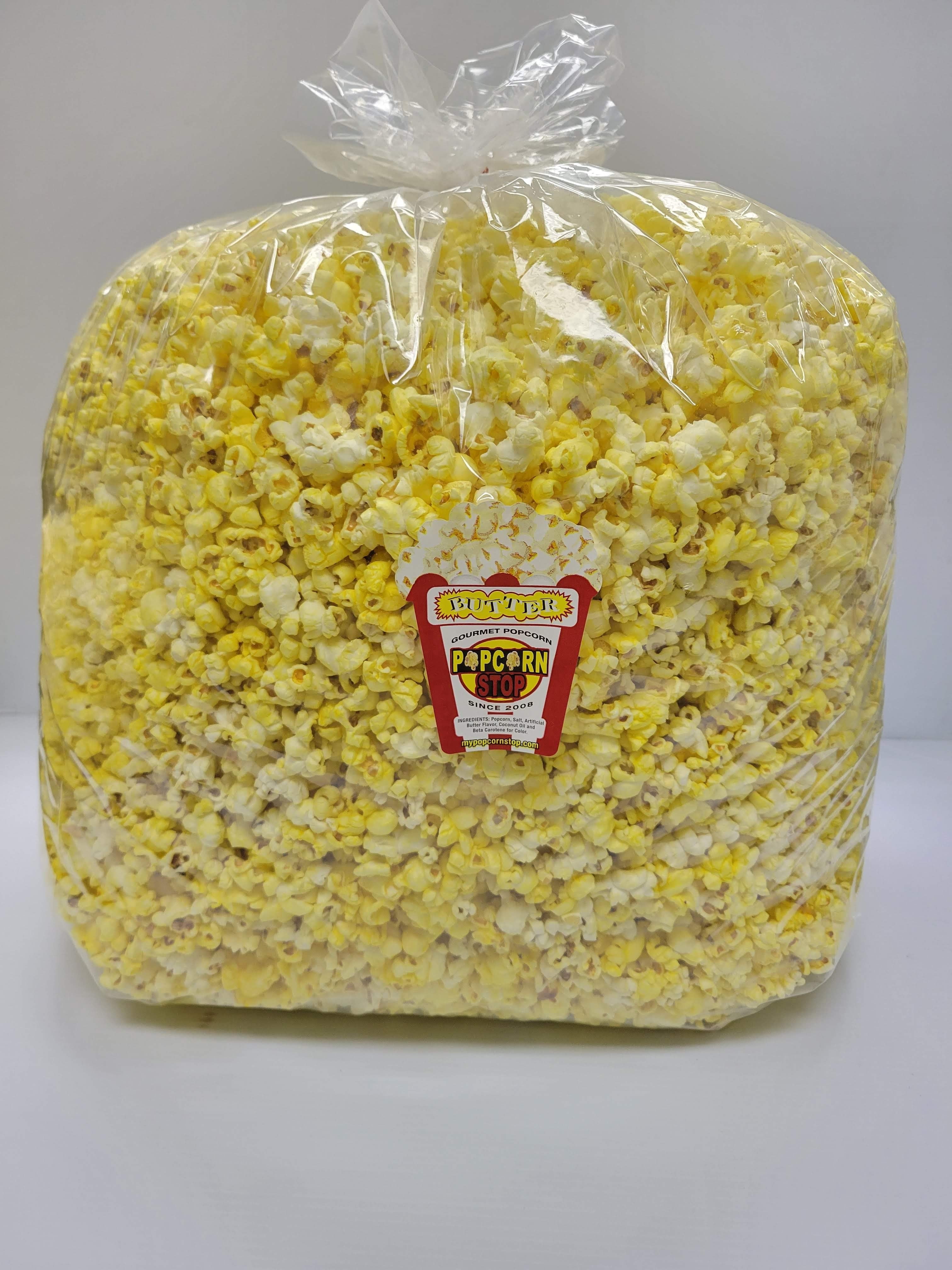 Bulk Movie Butter Popcorn | 275 Cups, 88 Oz or 20 Gallons | Freshly Oil Popped When Ordered