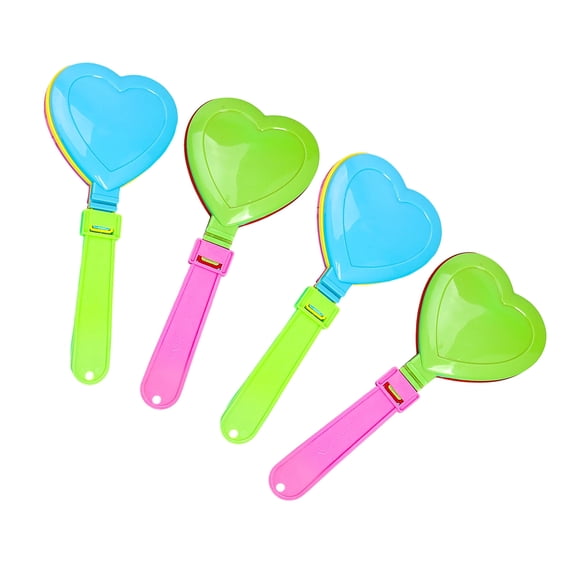 Bulk Noise Creation Set 4Pcs Ergonomic Clapping Props Safe For Kids Recycled PP Cheering Supplies Event Decoration