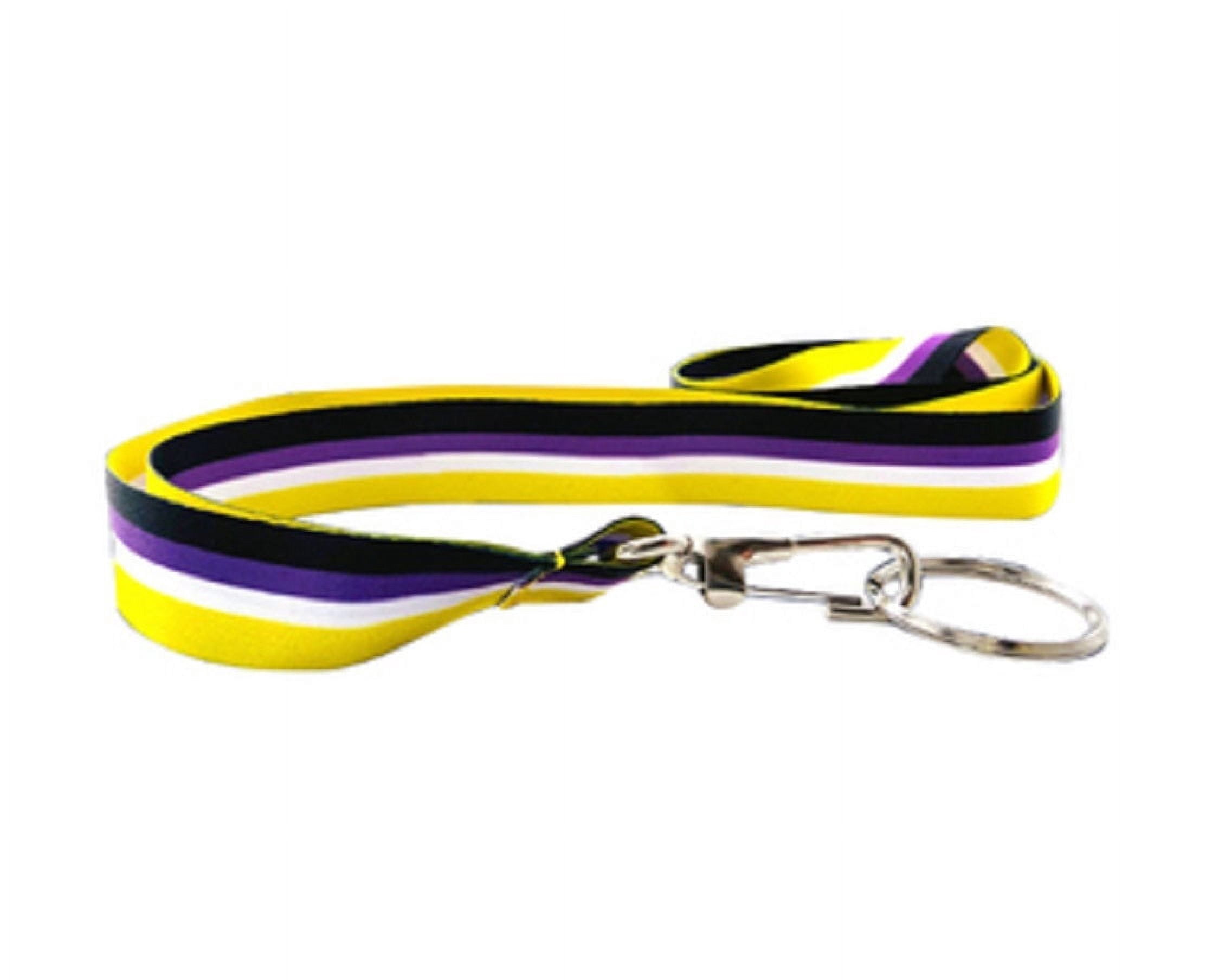 Bulk Non-Binary Flag Colored Lanyards (25 Lanyards)