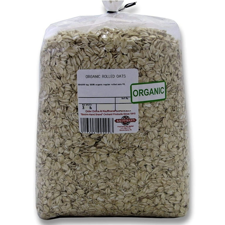 Bulk Organic Non-GMO Old-Fashioned Rolled Oats, 50 Lb. Bag