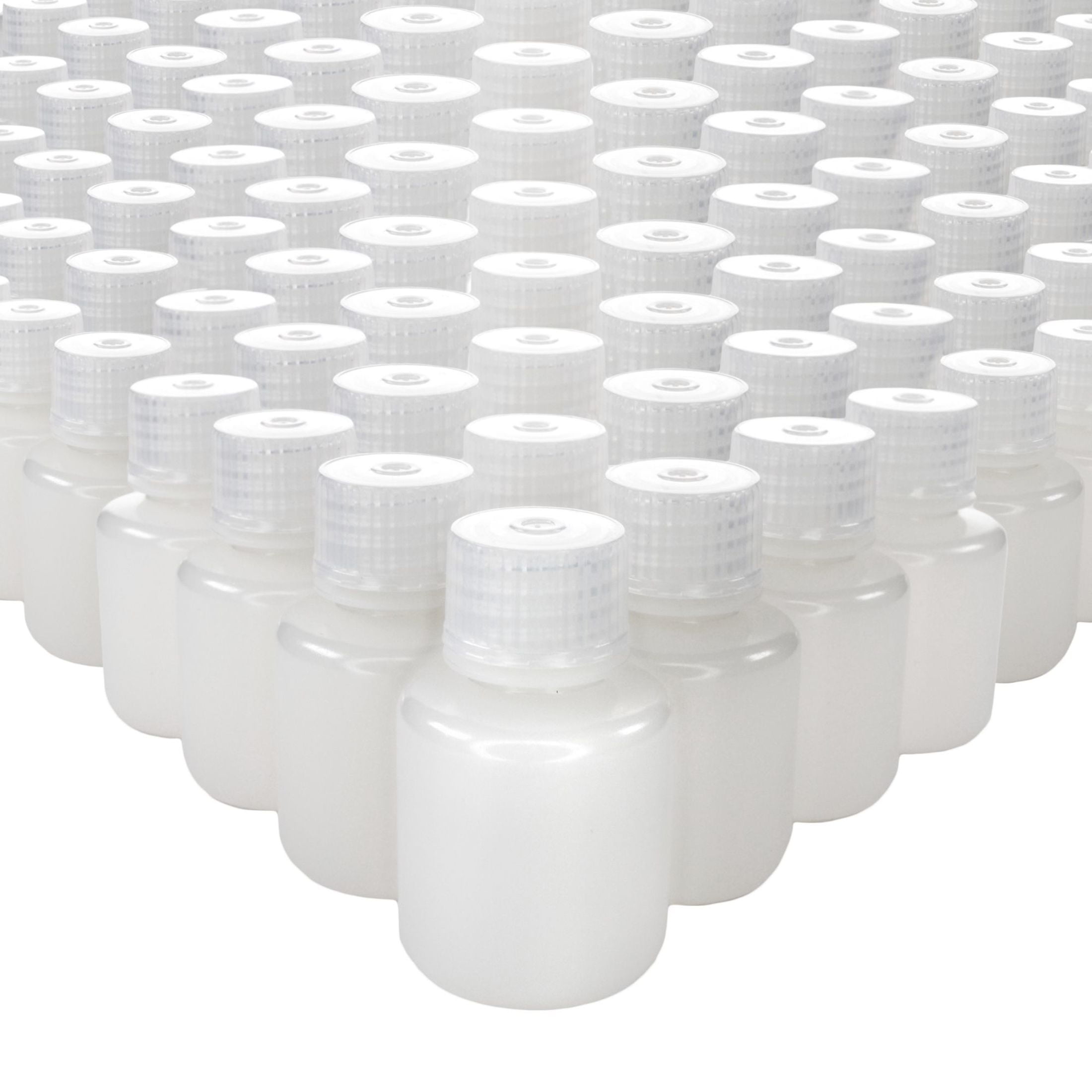 Bulk Pack of 1000, 30mL Narrow Mouth HDPE Translucent Reagent Bottles ...