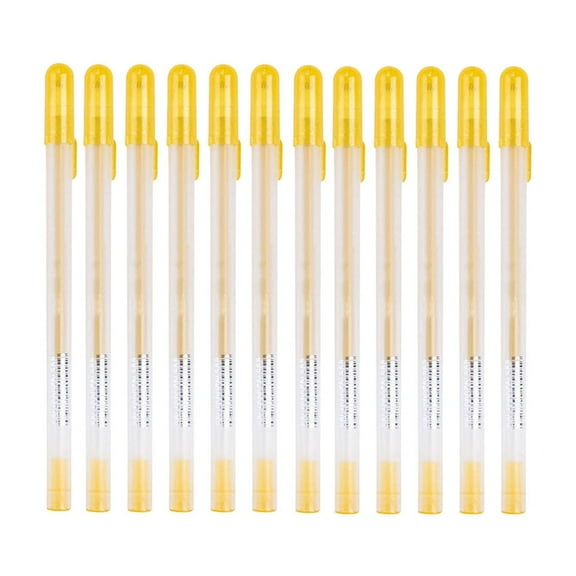 Bulk Pack of 12 White Gel Pens, Fine Point 0.8mm Tip for Drawing on Dark Paper, Waterproof Archival Ink for Illustrations, Sketching, Coloring Books, Art Marking, Great for Artists(A)