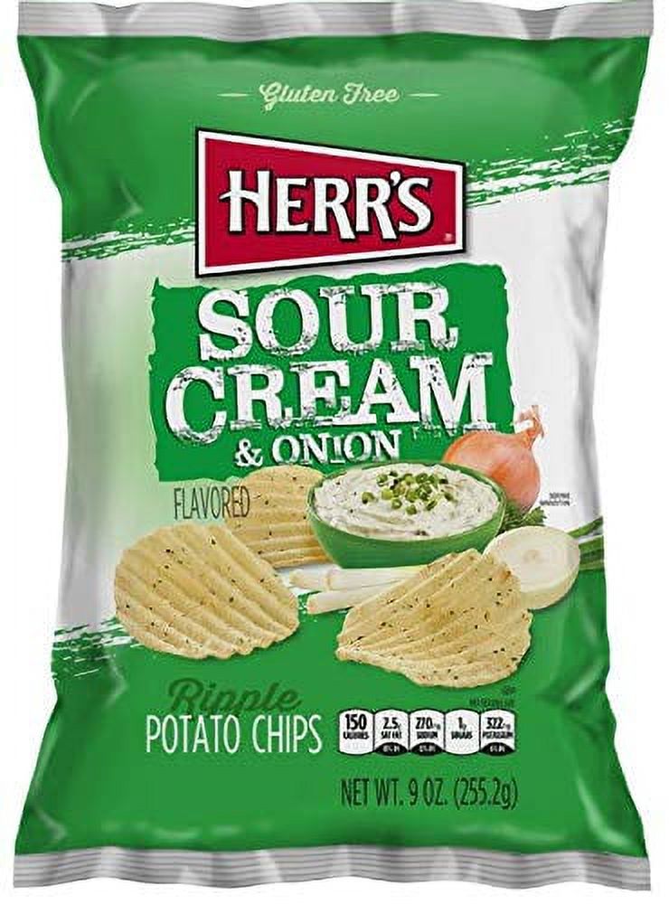 Bulk Pack 9 Bags Sour Cream & Onion Potato Chips